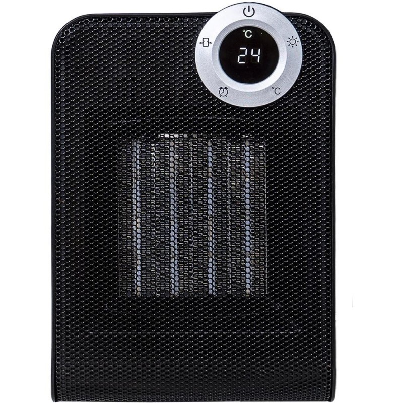 Set 2 x Aeroterma Rezistenta la Apa IPX1, Putere 1800W, Motor din Cupru, Ceramica, Display