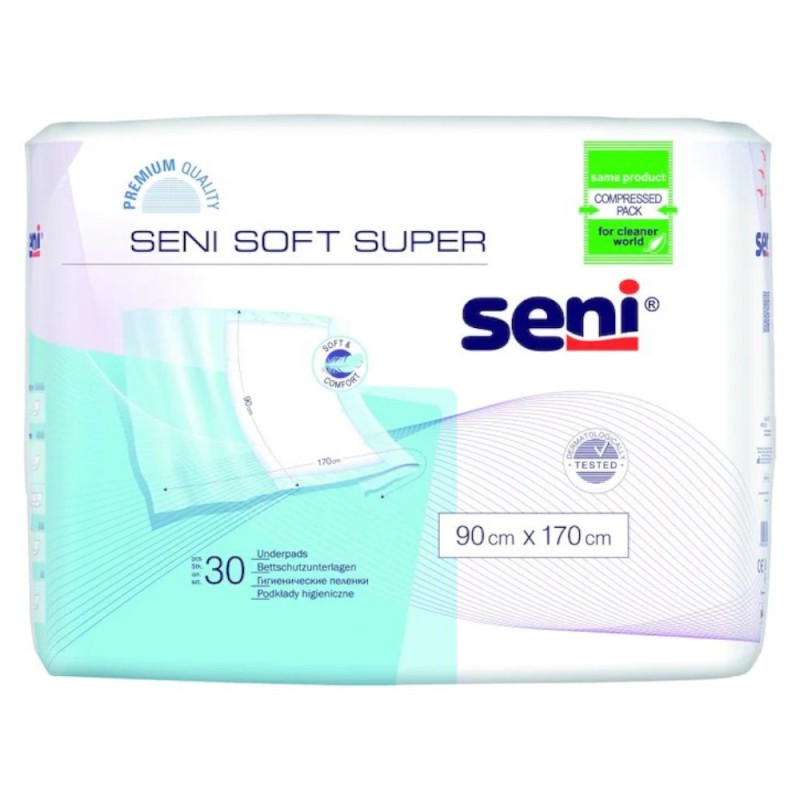 Set 2 x Aleze pentru Pat Seni Soft Super, 90 x 170 cm, 30 Bucati