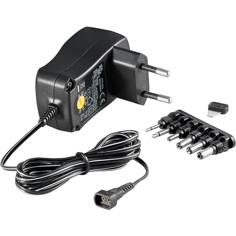 Set 2 x Alimentator in Comutatie Universal 3V-12V 600mA 6 Mufe, Goobay