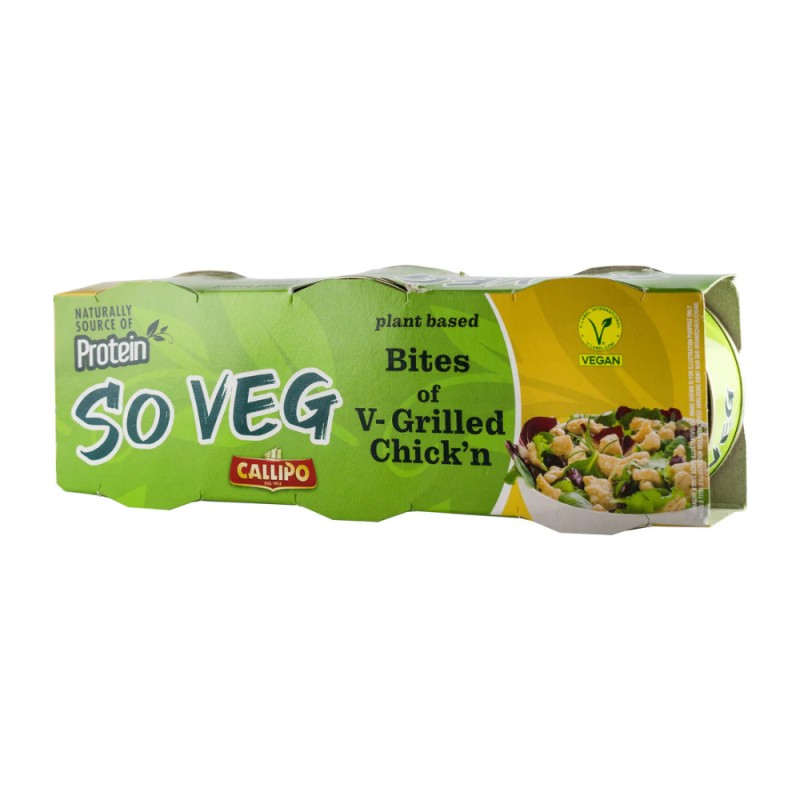 Set 2 x Alternativa Vegana la Carne de Pui, Callipo So Veg, 3 buc x 70 g (210 g)