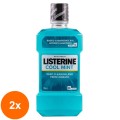 Set 2 x Apa de Gura Listerine Coolmint, 500 ml