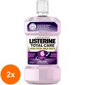 Set 2 x Apa de Gura Listerine Total Care Clean Mint, 500 ml
