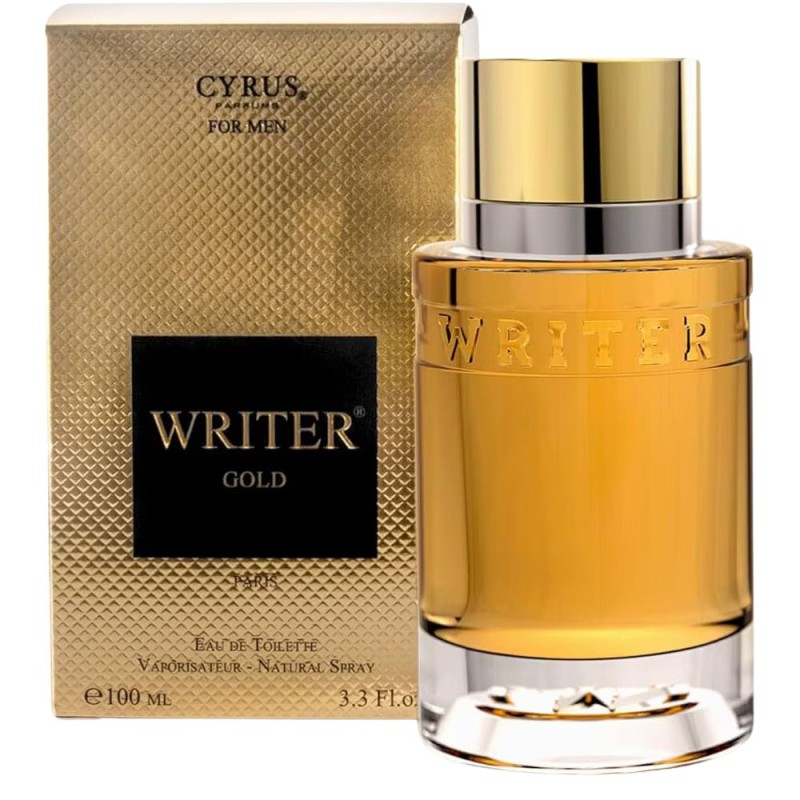 Set 2 x Apa de Parfum Writer Gold, Barbati, 100 ml