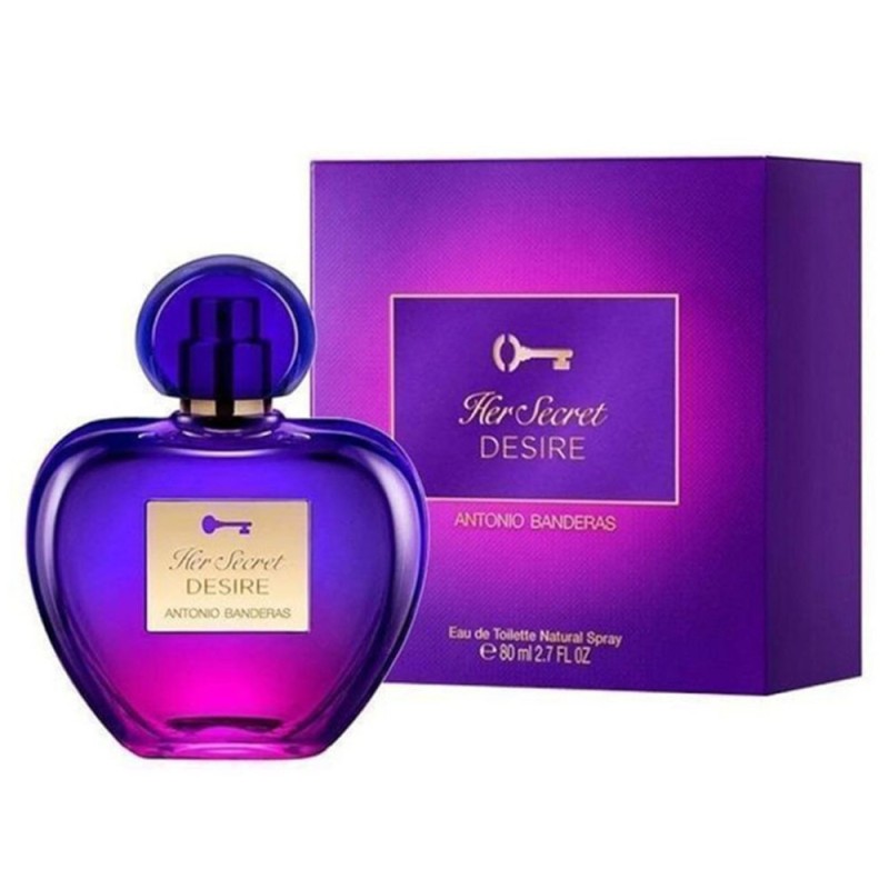 Set 2 x Apa de Toaleta Antonio Banderas Her Secret Desire, Femei, 80 ml