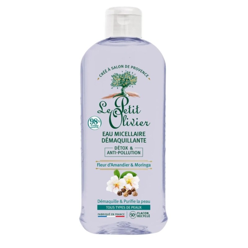 Set 2 x Apa Micelara cu Migdal si Moringa Le Petit Olivier, 400 ml