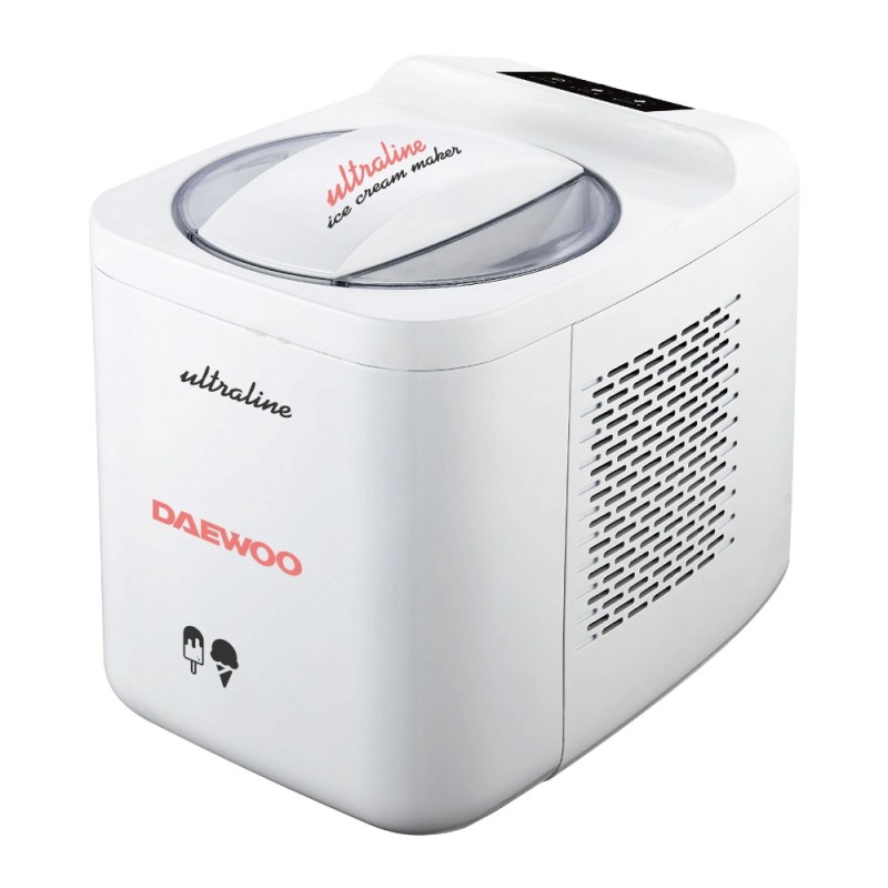 Set 2 x Aparat de Facut Inghetata Daewoo UltraLine DIM1000, 135 W, Capacitate 1 L, Timp Preparare 90-120 min, Temp Preparare - 5
