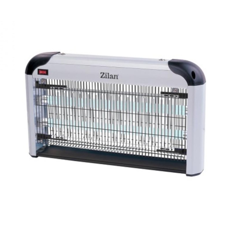 Set 2 x Aparat Electric Anti-Insecte, Doua Lampi UV 8 W, Gri