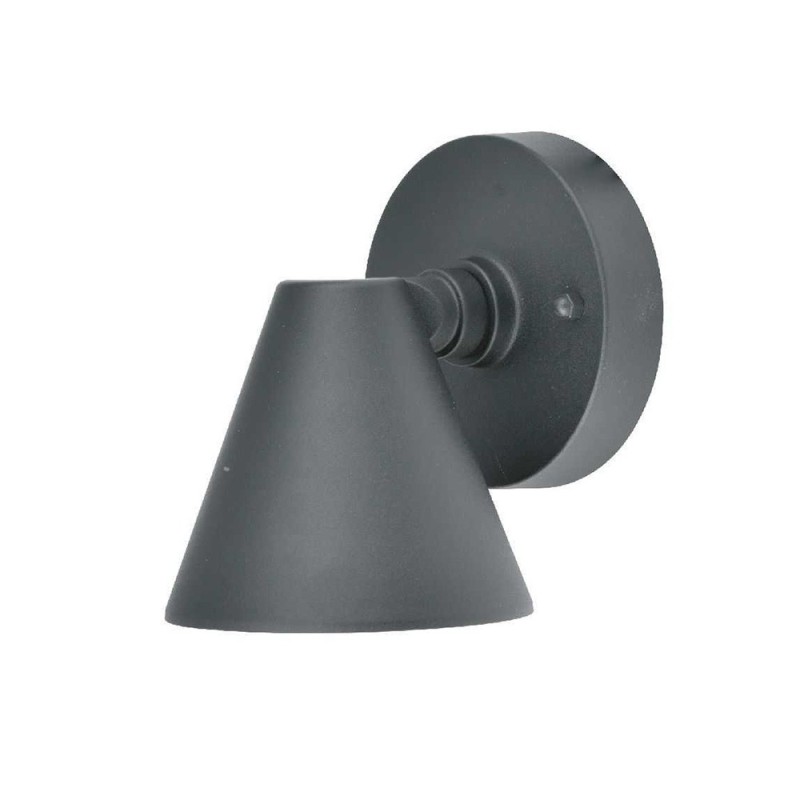 Set 2 x Aplica Exterior Well Napoli, GU10, 35W, IP44, Aluminiu, Gri Inchis