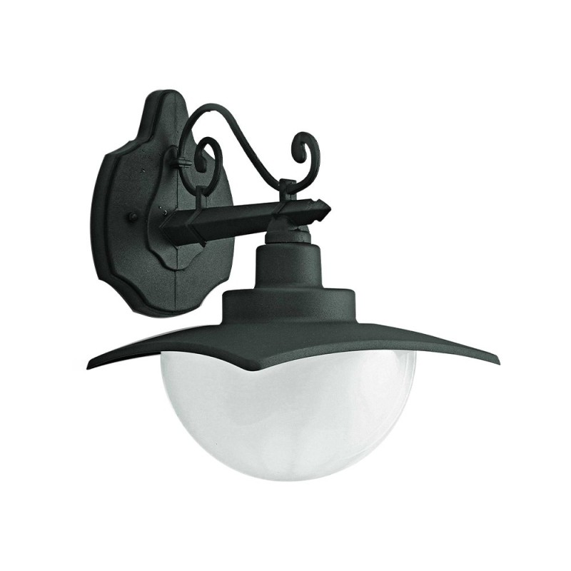 Set 2 x Aplica Exterior Well Siena, E27, 60W, IP44, Aluminiu, Gri Inchis