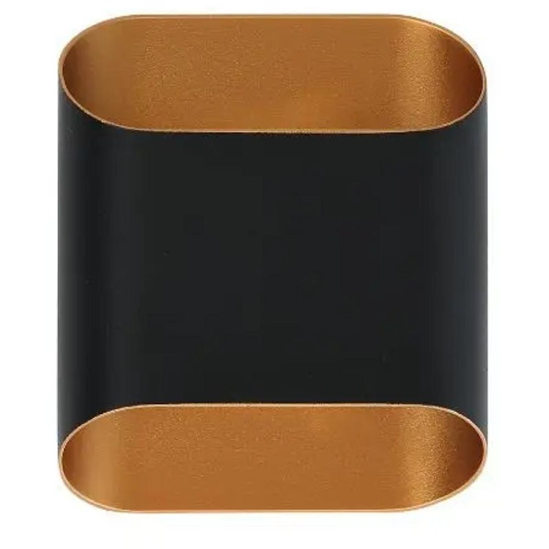 Set 2 x Aplica Perete Exterior Layla-2, 2 x 1W, 160 lm, 4000K, IP54, Negru Auriu, Well