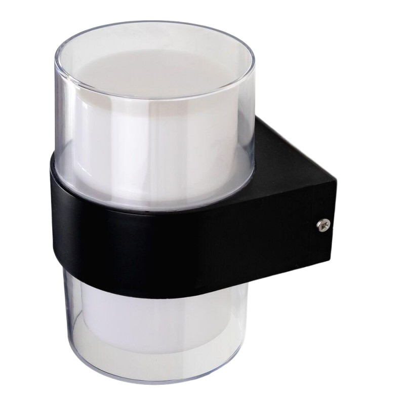 Set 2 x Aplica Perete Exterior Led, 8W, 840 lm, IP44, 105 x 95 x 135 mm, Negru, Modee