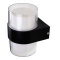 Set 2 x Aplica Perete Exterior Led, 8W, 840 lm, IP44, 105 x 95 x 135 mm, Negru, Modee