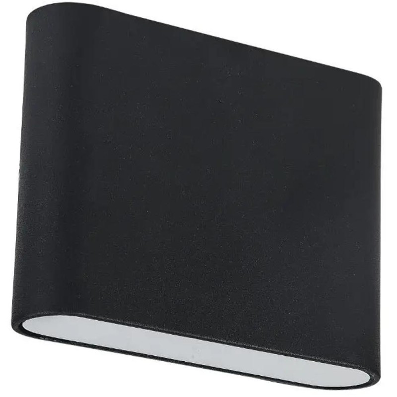 Set 2 x Aplica Perete Exterior Tangeri-6, 2 x 3W, 480 lm, 4000K, IP54, Negru, Aluminiu, Well