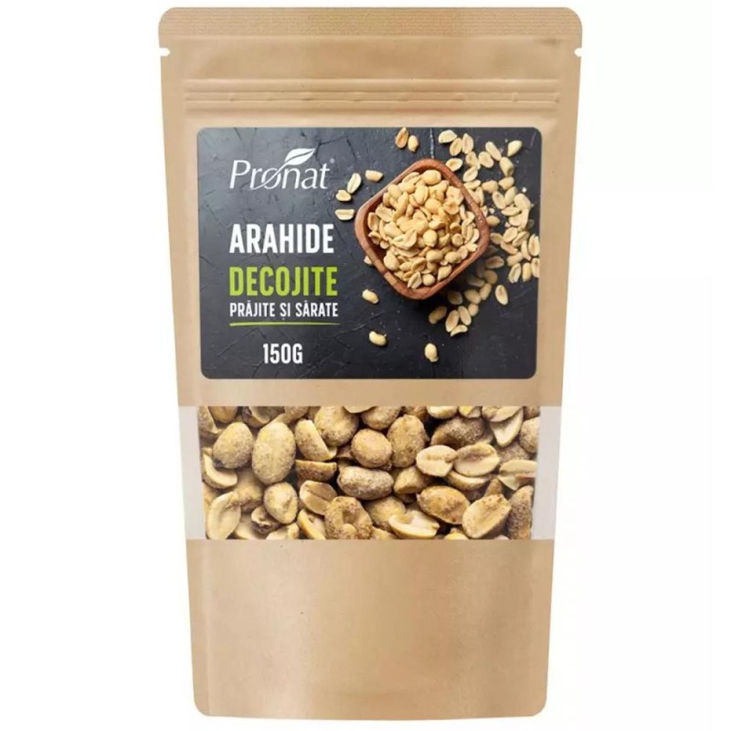 Set 2 x Arahide Decojite Prajite si Sarate, 150 g, Pronat
