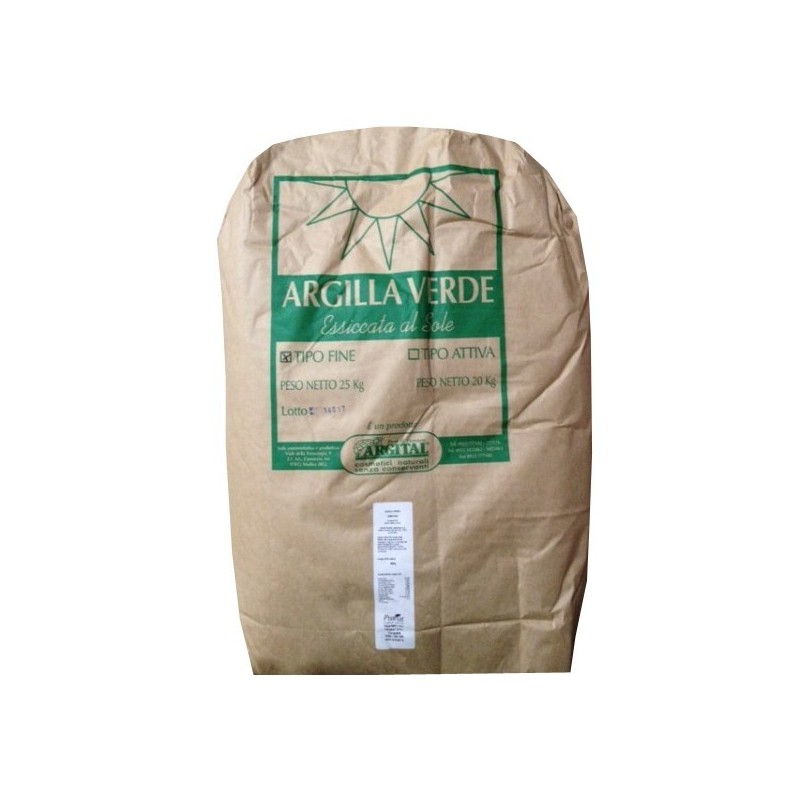 Set 2 x Argila Verde Activa, pentru Uz Intern, Argital, 20 kg