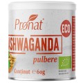Set 2 x Ashwaganda Bio Pulbere, 60 g, Pronat