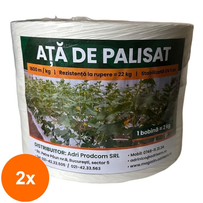 Set 2 x Ata pentru Palisat, Multifilara, Bobina 1800 m