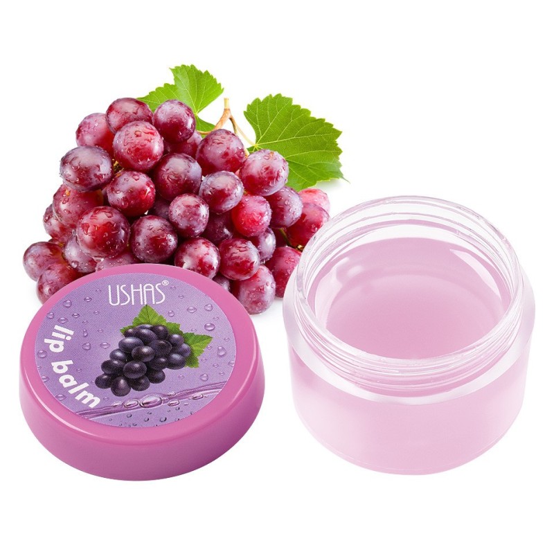 Set 2 x Balsam de Buze Ushas Lip Balm, Grapes