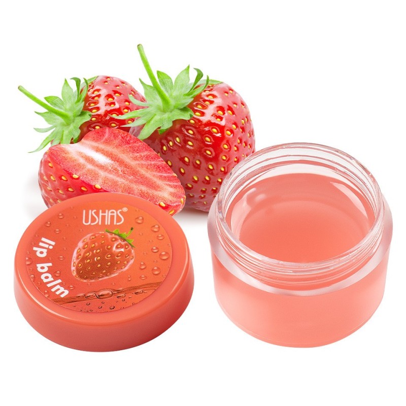 Set 2 x Balsam de Buze Ushas Lip Balm, Strawberry