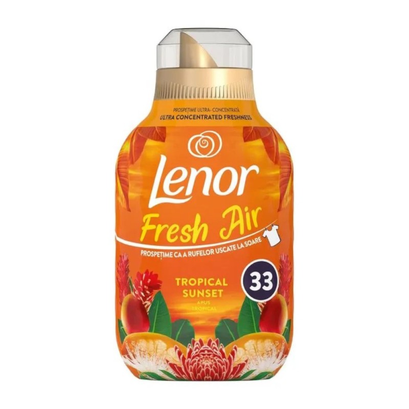 Set 2 x Balsam de Rufe Lenor Fresh Air Tropical Sunset, 33 Spalari, 462 ml