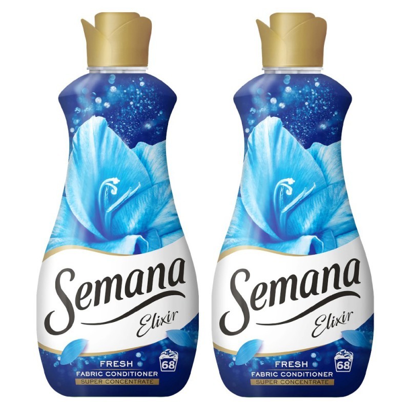 Set 2 x Balsam de Rufe Superconcentrat Semana Elixir Fresh, 68 Spalari, 1.7 l