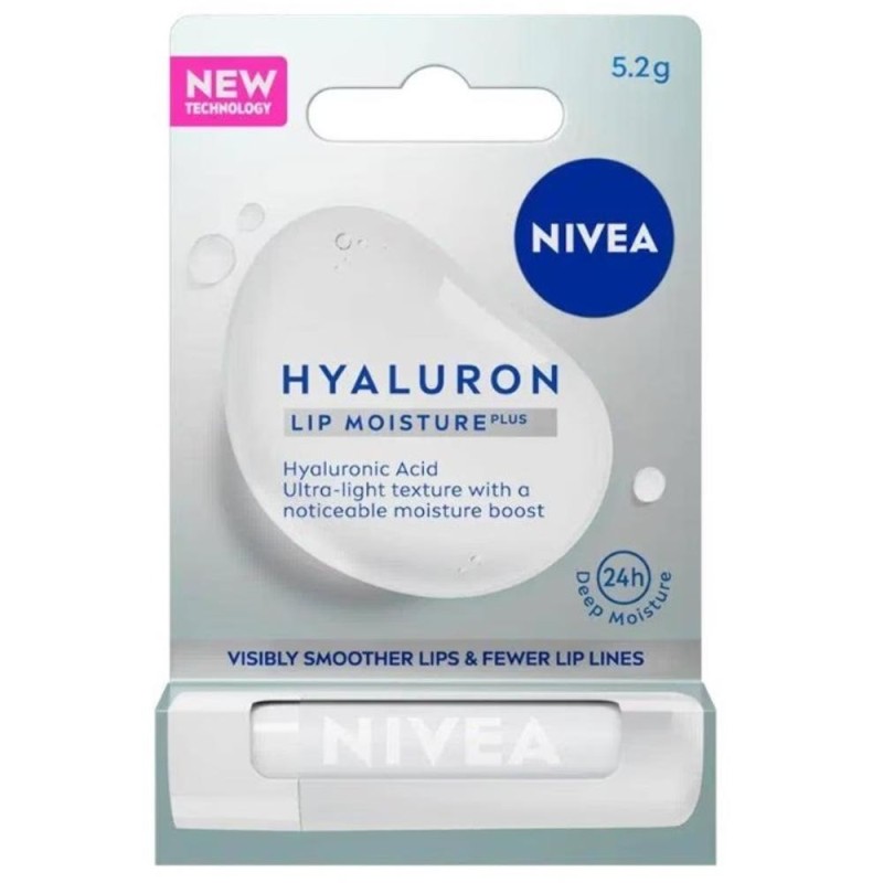 Set 2 x Balsam Hidratant pentru Buze, Nivea, Transparent, 5.2 g