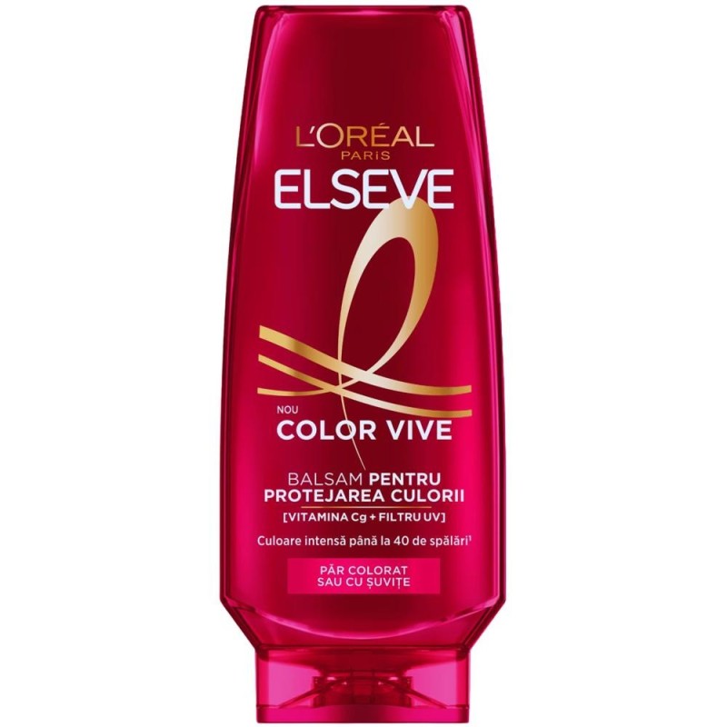Set 2 x Balsam L'Oreal Paris Elseve Color Vive, pentru Par Vopsit, 200 ml