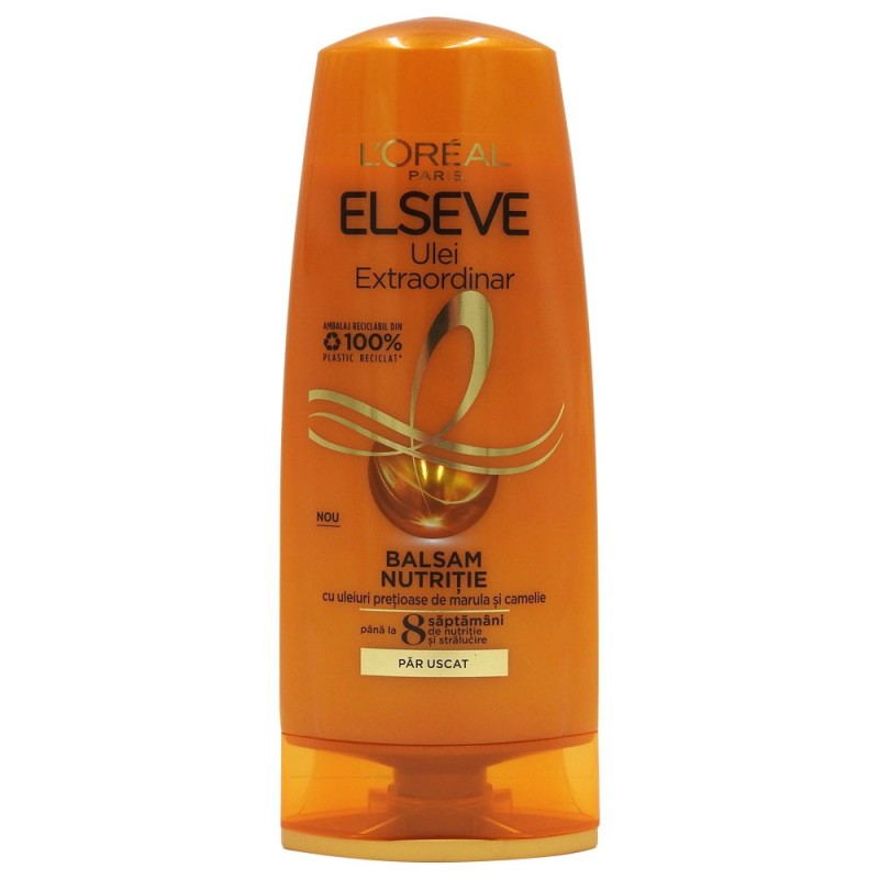 Set 2 x Balsam Nutritiv Par Uscat, L'Oreal Paris Elseve Ulei Extraordinar, 250 ml