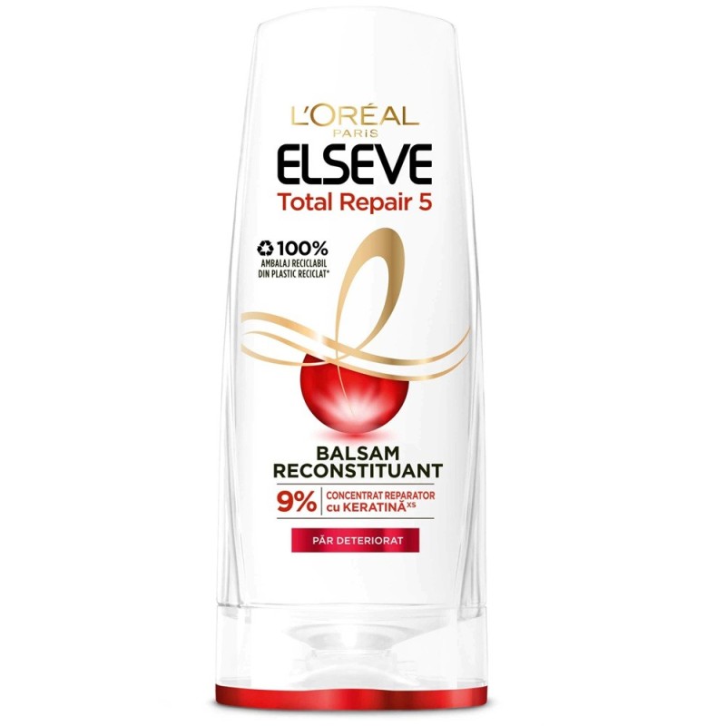 Set 2 x Balsam Reconstituant Par Deteriorat, L'Oreal Paris Elseve Total Repair 5, 250 ml
