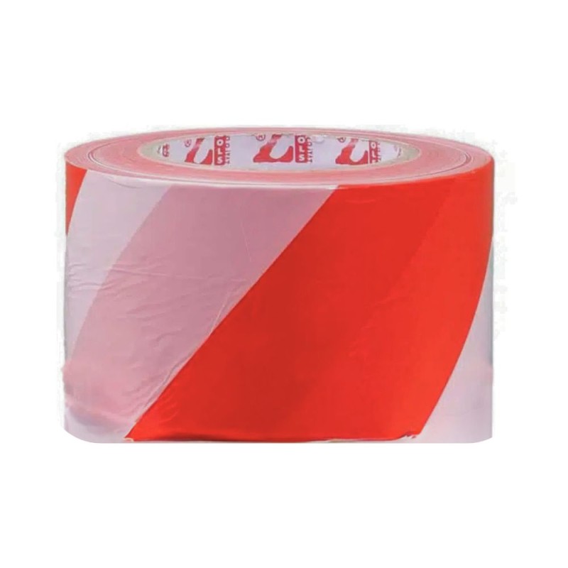 Set 2 x Banda Avertizare, 300 m, Alb/Rosu