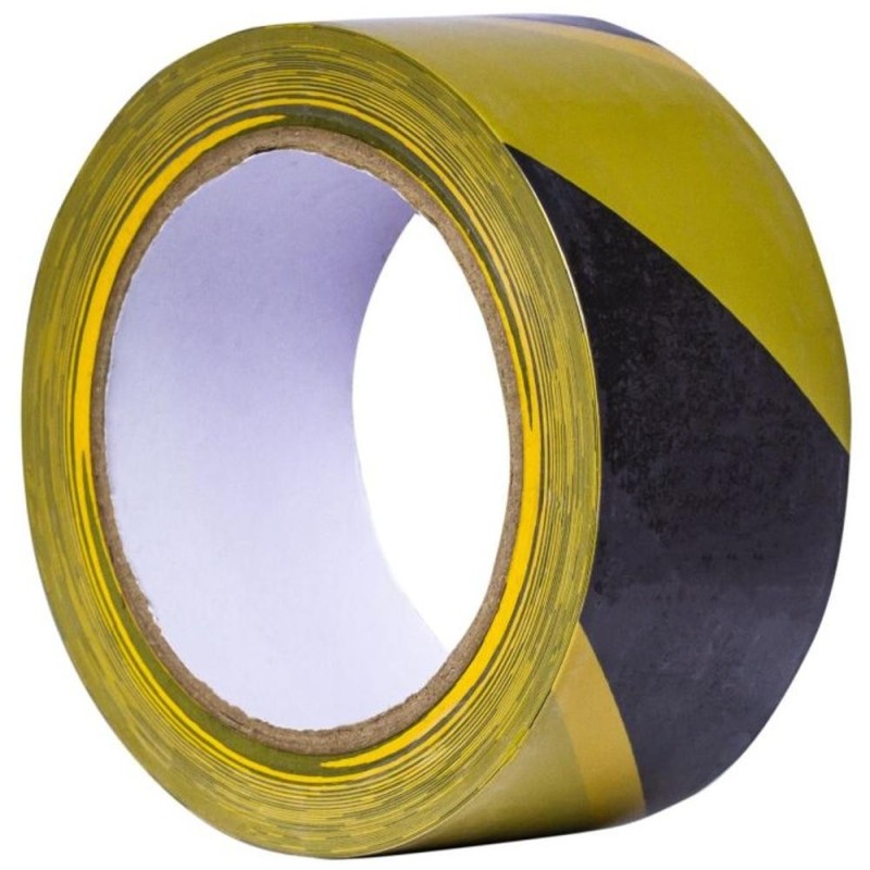 Set 2 x Banda pentru Semnalizare, Adeziva, Galben/Negru, 33 m