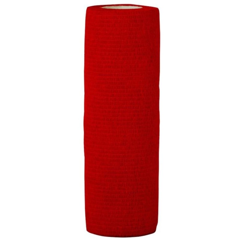 Set 2 x Bandaj Coeziv Autoadeziv, 15 cm x 4.5 m, Rosu, Prima, 1 Rola