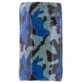 Set 2 x Bandaj Coeziv Camuflaj Albastru, Autoadeziv Elastic, 10 cm x 4.5 m, pentru Protectie si Sustinere