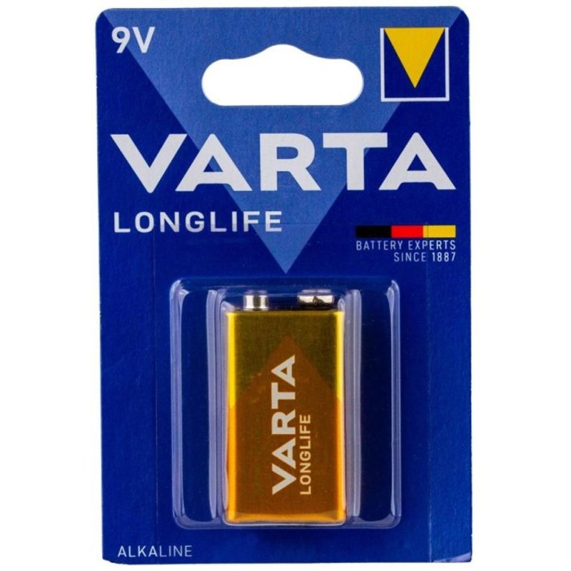 Set 2 x Baterie Varta Longlife 6Lr61, 9V, Alcalina