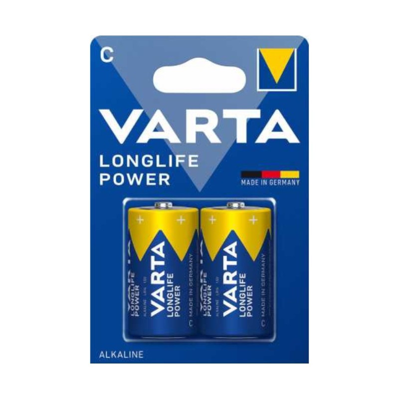 Set 2 x Baterii Alcaline R14 C Varta Longlife Power
