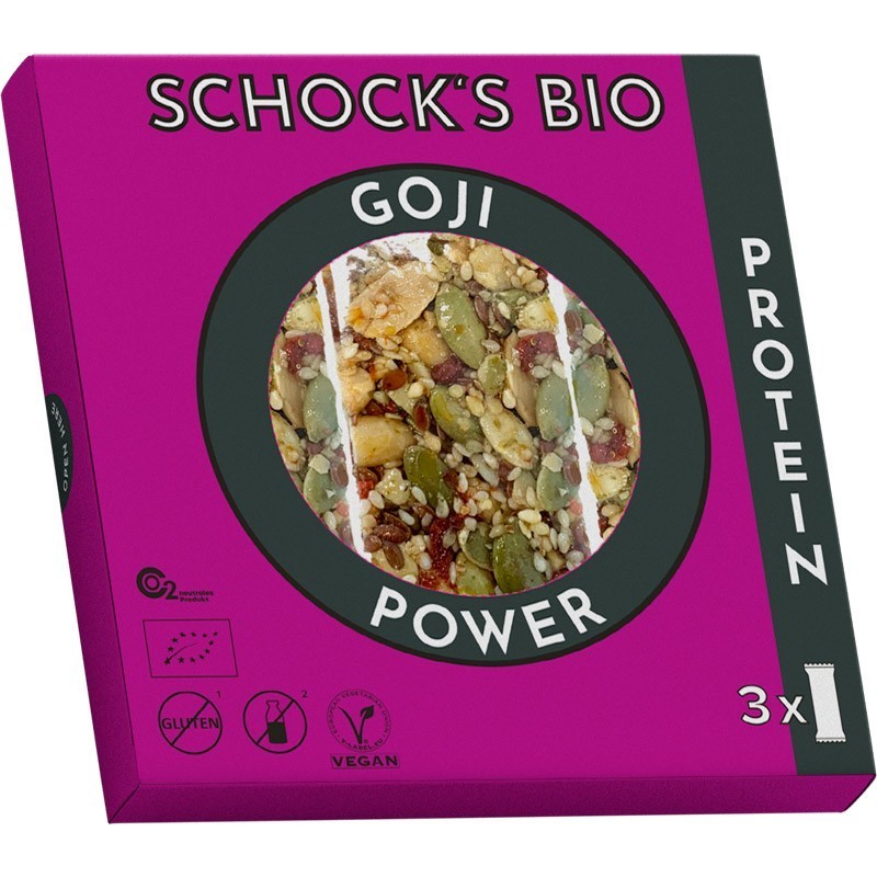 Set 2 x Batoane Bio Crocante cu Goji Power, 3x25g Schock's