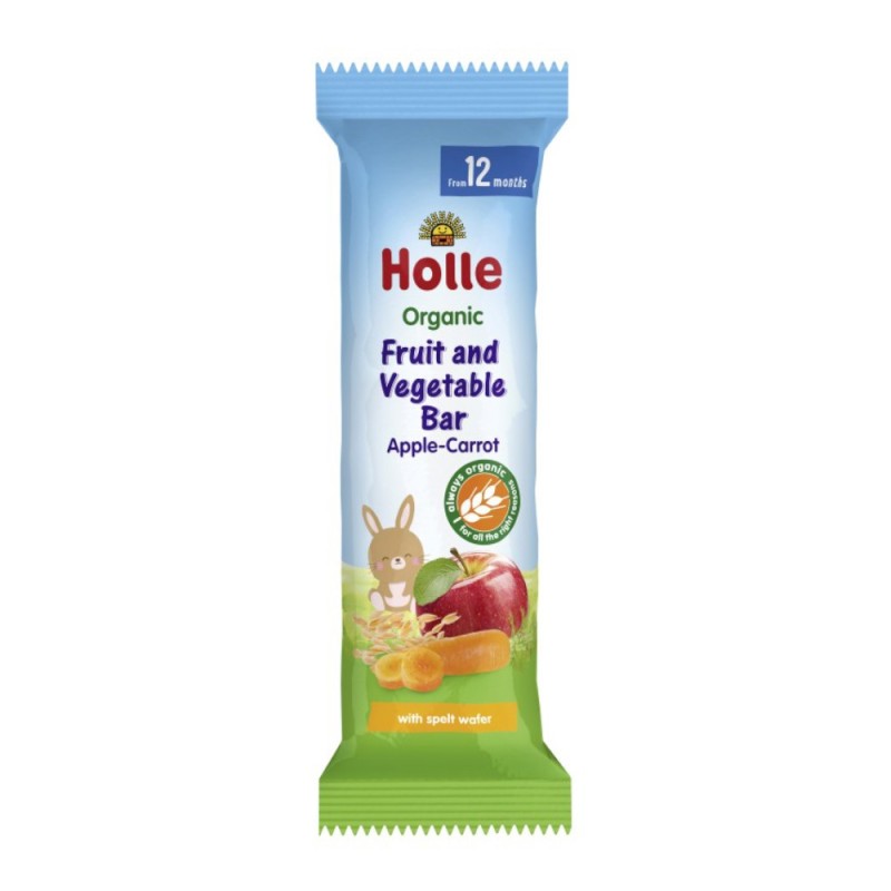 Set 2 x Baton pentru Copii cu Fructe si Legume Eco, Holle Baby, 25 g