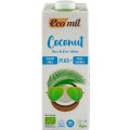 Set 2 x Bautura BIO de Cocos cu Calciu, fara Zahar, 1 l, Ecomil