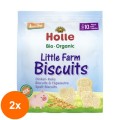 Set 2 x Biscuiti Eco din Spelta, Mica Ferma, Holle Baby, 100 g
