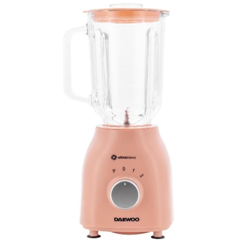 Set 2 x Blender Daewoo, 500 W, Bol Gradat de Sticla, Bol 1,5 litri, Functie PULSE, 2 Trepte de Viteza, 6 Lame, Zdrobire Gheata