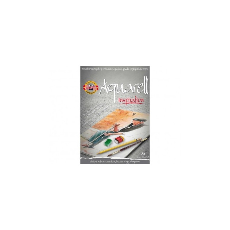 Set 2 x Bloc Predesenat Aquarell, A4, 320gr/mp, 20 Coli
