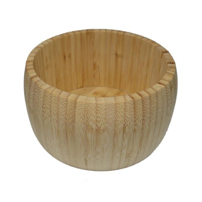 Set 2 x Bol pentru Salata, din Bambus, 15 x 15 x 8 cm, Grunberg