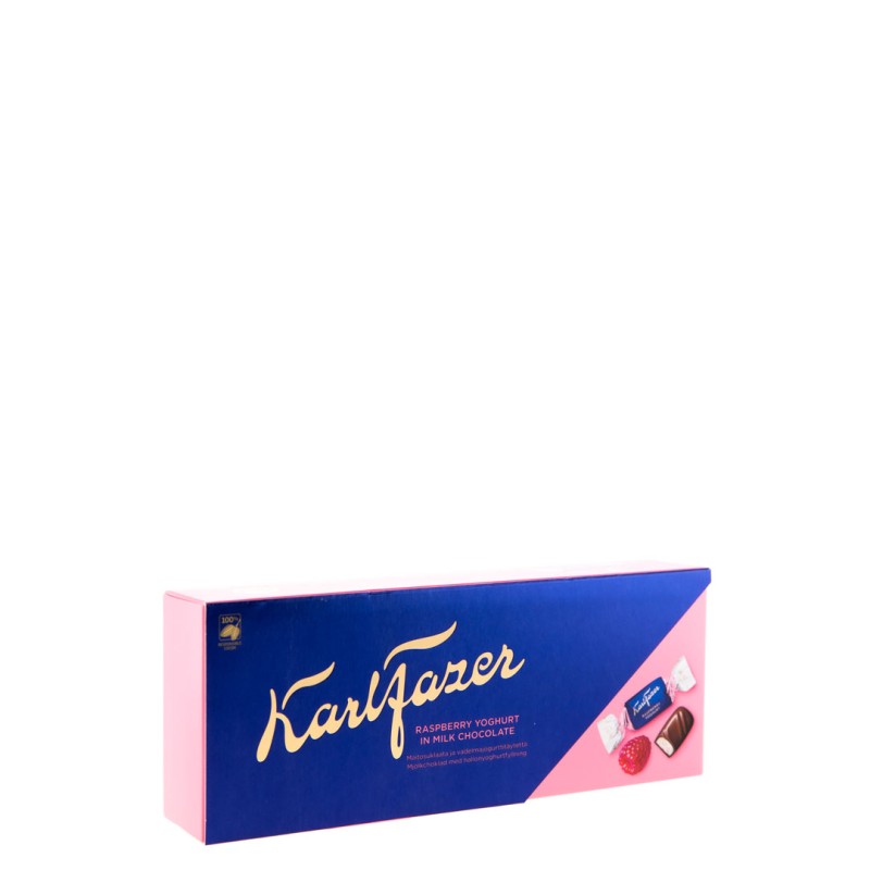 Set 2 x Bomboane de Ciocolata Karl Fazer cu Iaurt si Zmeura, 270 g