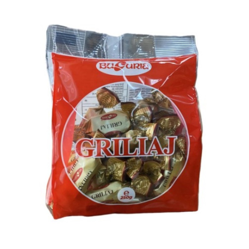 Set 2 x Bomboane Griliaj, cu Arahide Prajite si Zahar Caramelizat, Bucuria, 250 g