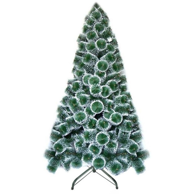 Set 2 x Brad Artificial, 180 cm, Pin Bogat cu Varfuri Albe, Suport Metalic, Grunberg