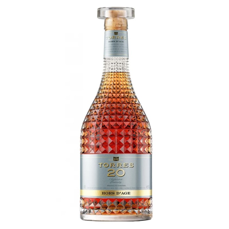 Set 2 x Brandy 20 Hors D'Age Miguel Torres, 40% Alcool, 0.7 l