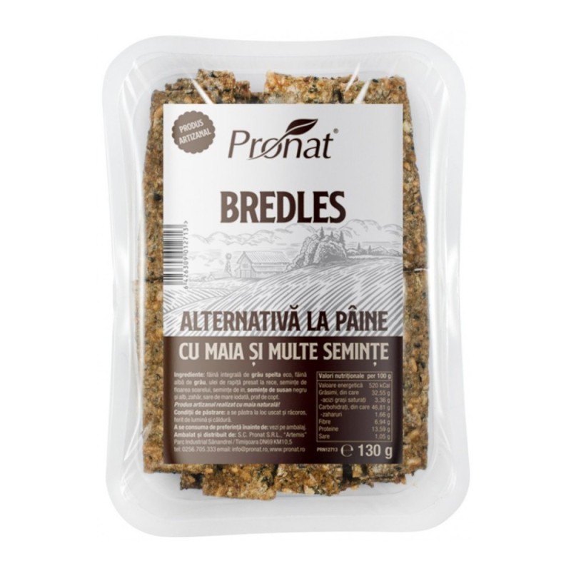 Set 2 x Bredles Alternativa la Paine cu Maia si Multe Seminte, 130 g