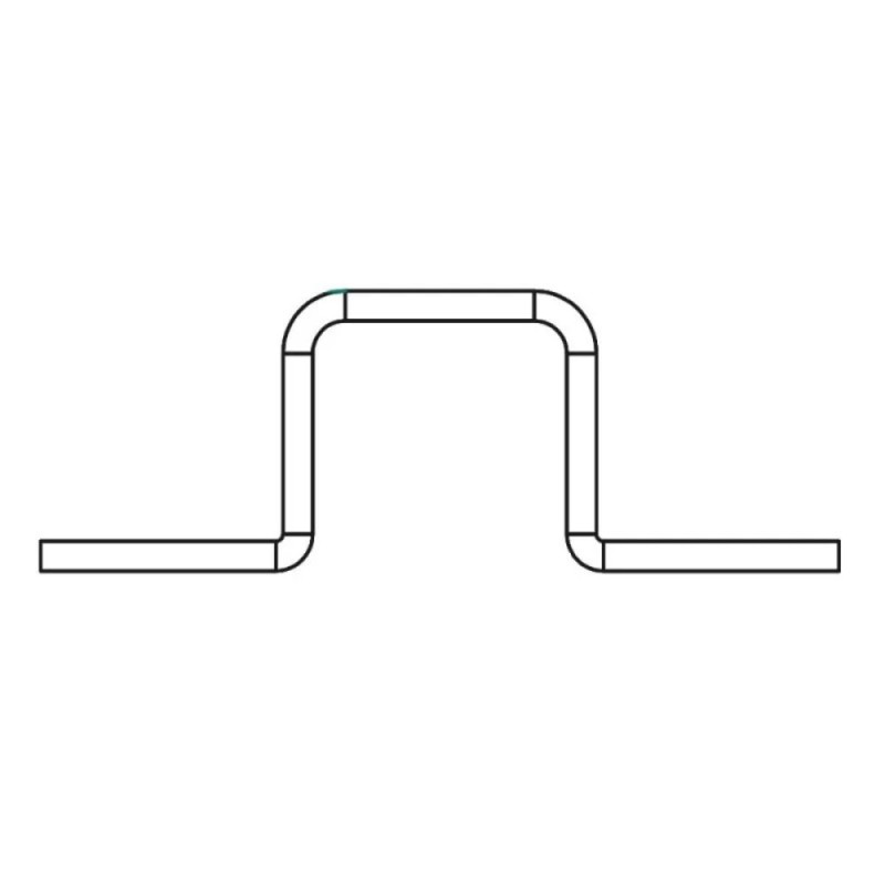 Set 2 x Brida pentru Profile 41 x 41 mm, 135 x 27 x 5 mm, Zincat