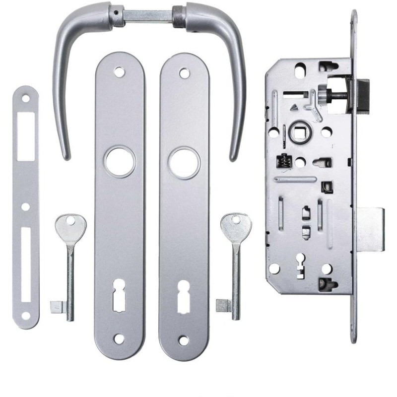 Set 2 x Broasca si Maner, 35-500, Argintiu