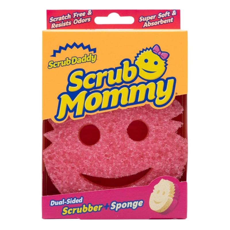 Set 2 x Burete de Vase Scrub Daddy, Mommy Pink